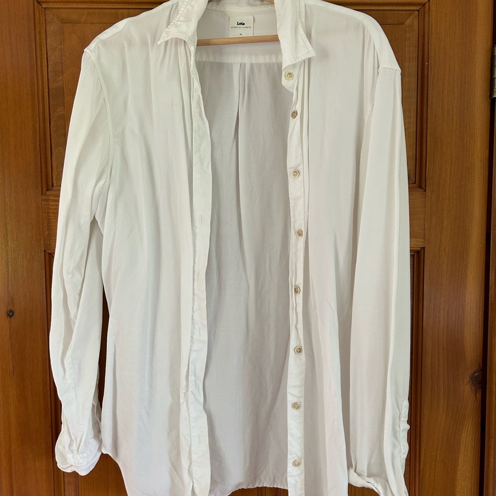 Classic White Button-Up Blouse